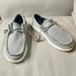 Hey Dude Men's Size 8 Wally Sox Sand Brown Slip On Casual Comfort Loafer Shoes